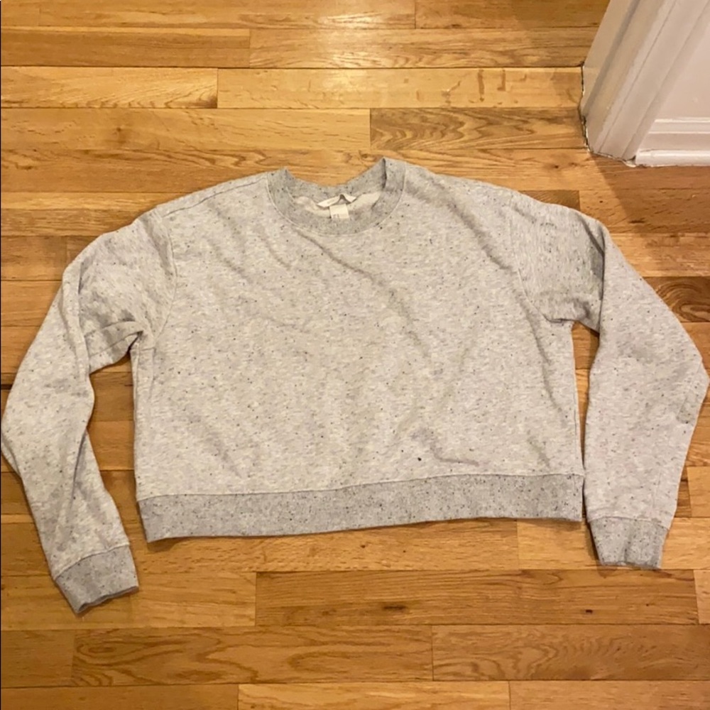 H&M boxy cropped sweatshirt